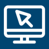 online-consultation-icon icon of a blue-coloured screen